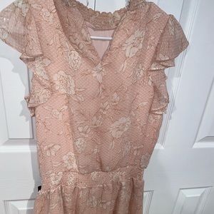 Express xs pink floral dress